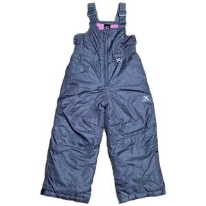 ZeroXposur Insulated Snow Bib Overalls Kid's Gray Size‎ 4/5 Ski Snowboard